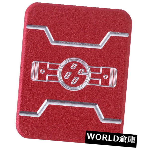 コンソールボックス MTEC工業 - 86ピストンセンターコンソールプラーク（赤） MTEC INDUSTRIES - 86 PISTON CENTER CONSOLE PLAQUES (RED) 【並行輸入品】｜カスタムパーツ WORLD倉庫