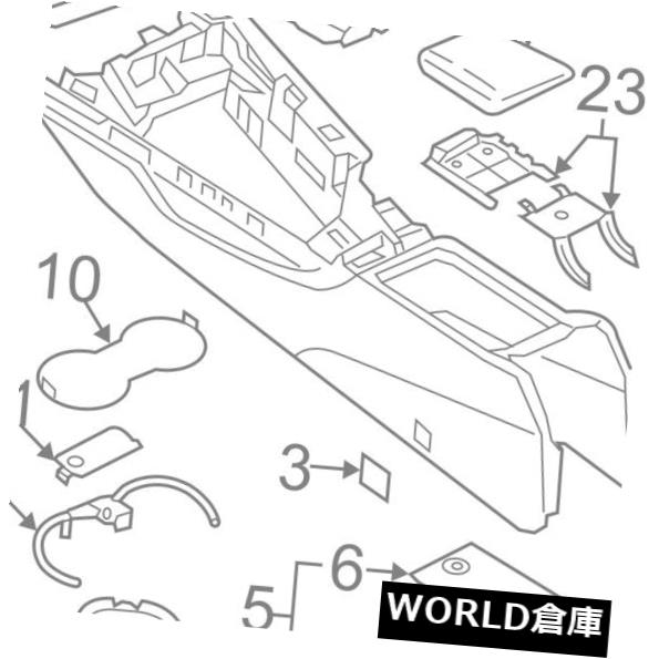 コンソールボックス アウディOEM 17-18 A4コンソール仕上げモールディング8W1863969BLE2 AUDI OEM 17-18 A4 Console-Finish Molding 8W1863969BLE2 【並行輸入品】