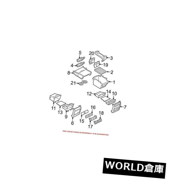 コンソールボックス BMW純正コンソールカップホルダー51166954943用 For BMW Genuine Console Cup Holder 51166954943 【並行輸入品】｜カスタムパーツ WORLD倉庫 57,052円