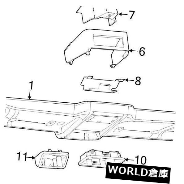コンソールボックス 真新しいGENUINE MOPAR OEMコンソールトリムパネルブラケット＃68134205AA BRAND NEW GENUINE MOPAR OEM CONSOLE TRIM PANEL BRACKET #68134205AA 【並行輸入品】