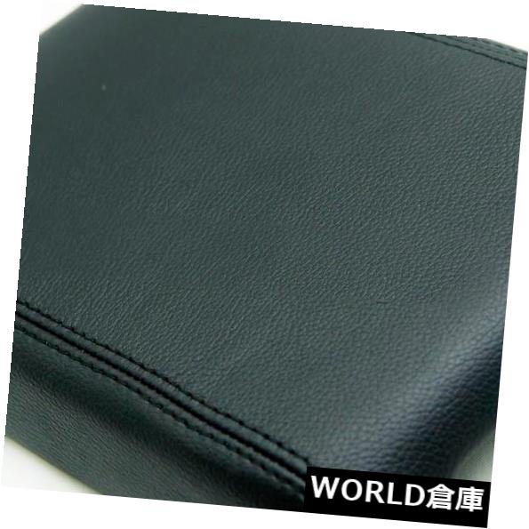 コンソールボックス Dodge Challenger 08-14ブラック用センターコンソールアームレストリアルレザーカバー Center Console Armrest Real Leather Cover for Dodge Challenger 08-14 Black 【並行輸入品】
