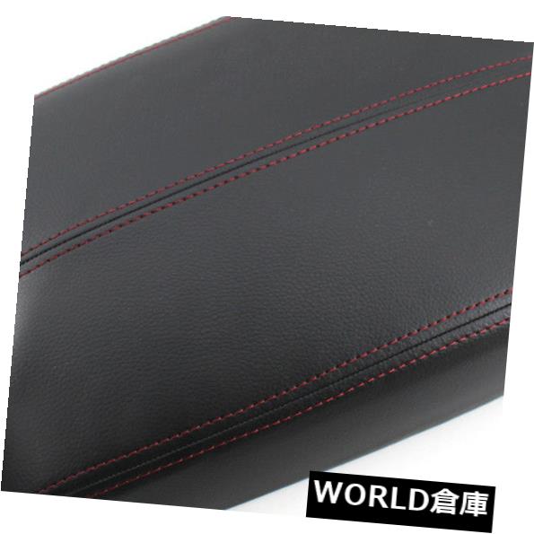 コンソールボックス アームレストセンターコンソールリッドプレートAccord 2008-12レッドステッチ用 Armrest Center Console Lid Plate Fit For Accord 2008-12 Red Stitch 【並行輸入品】