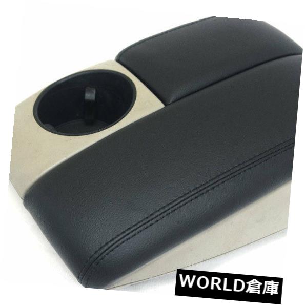コンソールボックス アウディQ7 07-15ブラック用センターコンソールアームレストリアルレザーカバー Center Console Armrest Real Leather Cover for Audi Q7 07-15 Black 【並行輸入品】
