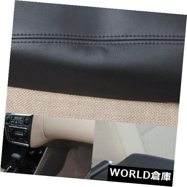 コンソールボックス ブラックレザーフロントコンソールリッドアームレストカバーHonda Accord 1998-01 2002用 Black Leather Front Console Lid Armrest Cover fit for Honda Accord 1998-01 2002 【並行輸入品】
