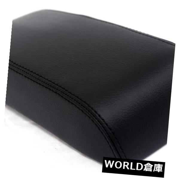 コンソールボックス Dodge Journey 09-10ブラック用センターコンソールアームレストリアルレザーカバー Center Console Armrest Real Leather Cover for Dodge Journey 09-10 Black 【並行輸入品】