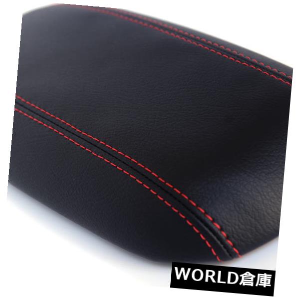 コンソールボックス フォードマスタング94-04レッドステッチ用コンソールアームレストリアルレザーカバー Console Armrest Real Leather Cover for Ford Mustang 94-04 Red Stitch 【並行輸入品】