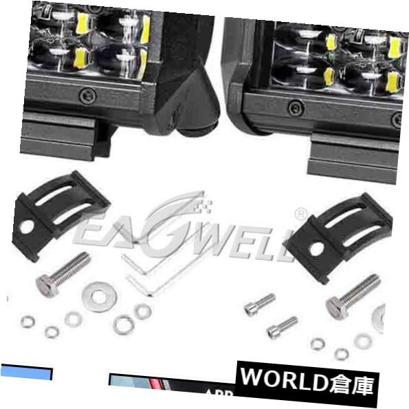 車用品 バイク用品 Ledライトバー 車用品 Offroad その他 Flood 外装 エアロパーツ パーツ 独特の上品 の 外装 エアロパーツ その他 Ledライトバー 組4 極度の明るい36w 12 Led仕事点のライトバーの洪水オフロード4wd Suvトラック Pair 4 Super Bright