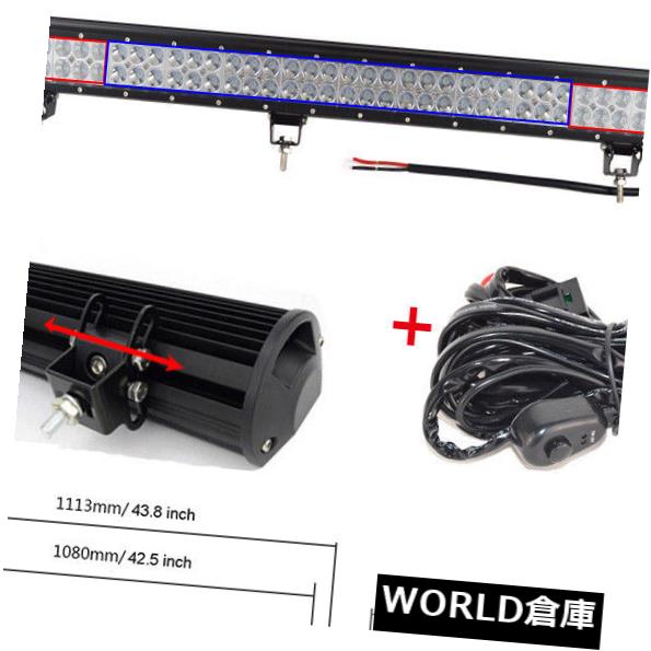 LEDライトバー 44インチ288W LEDワークライトバー洪水＆スポットコンボオフロードトラックカーランプ4WD SUV 44inch 288W LED WORK LIGHT BAR FLOOD&SPOT COMBO OFFROAD Truck Car Lamp 4WD SUV 【並行輸入品】