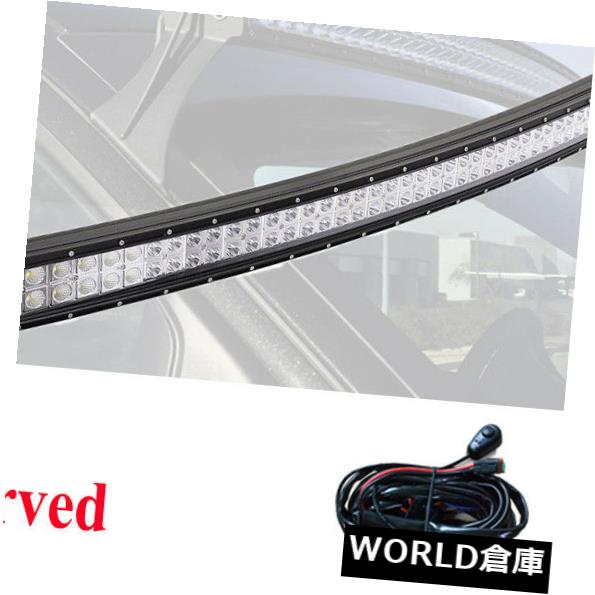 LEDライトバー 50インチ288W LED作業灯バー洪水＆スポットコンボ配線オフロードUTE SUVトラック4WD 50inch 288W LED WORK LIGHT BAR FLOOD&SPOT COMBO Wiring OFFROAD UTE SUV Truck 4WD 【並行輸入品】