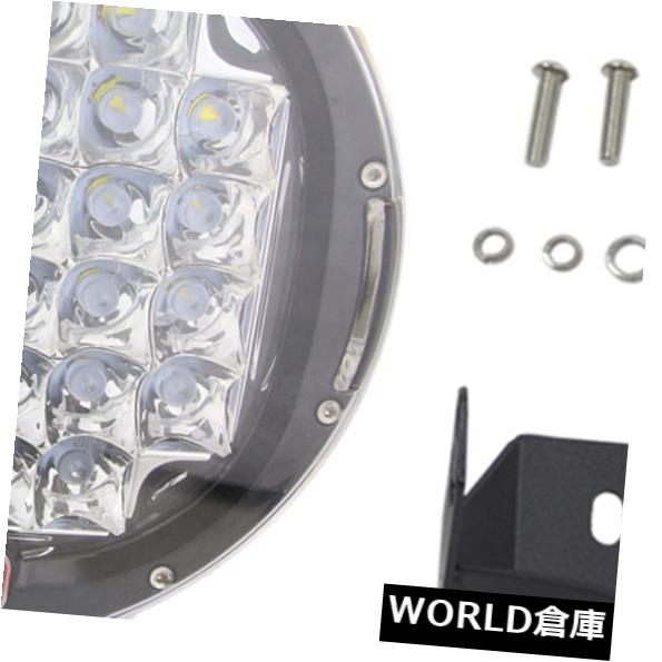 LEDライトバー 1×96ワット9インチブラックスポットラウンドledワークライトルーフバーバンパーオフロードSUVジープ 1X 96w 9''inch Black Spot Round Led Work Light Roof Bar Bumper Offroad SUV Jeep 【並行輸入品】
