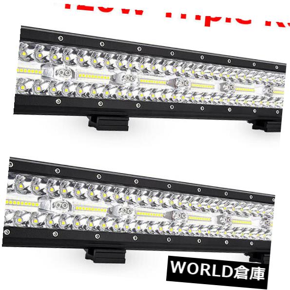 LEDライトバー 2X三列20 '420W LED作業ライトバーコンボオフロードドライビングランプ車トラック12V 2X Tri-Row 20'' 420W LED Work Light Bar Combo Offroad Driving Lamp Car Truck 12V 【並行輸入品】