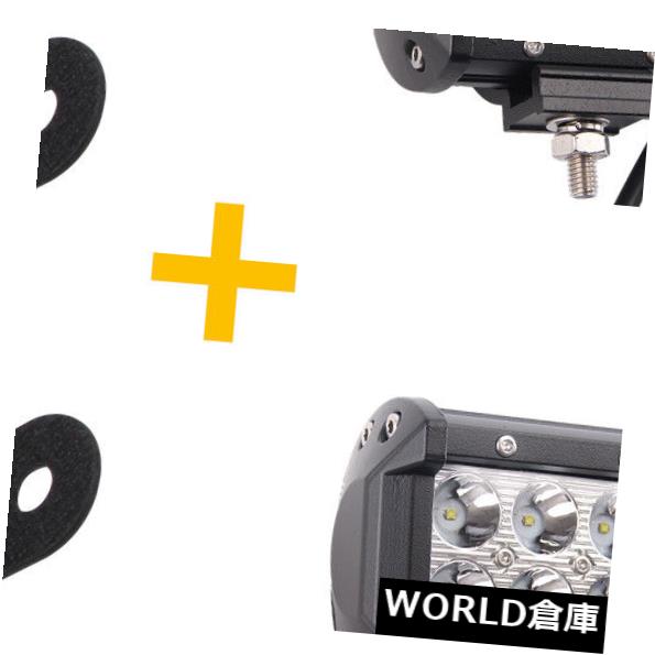 パーツ 車用品 バイク用品 Jeep Bar Work Work 車用品 ジープラングラーjk 外装 エアロパーツ 18w その他 Spot 4 Ledライトバー 07 16の18w Light 4x Mounting その他 Ledワークライトバースポット 取り付けブラケット Led 4 4x