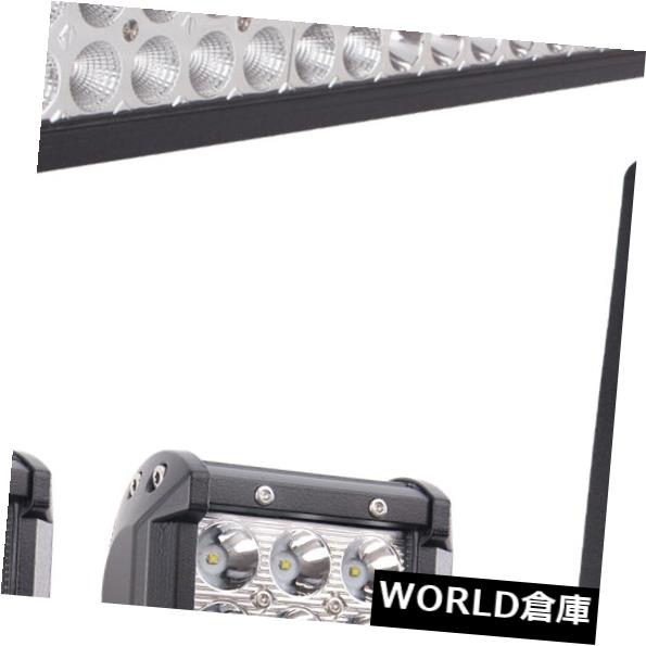 LEDライトバー 52インチ300ワットledライトバー+ 4 '' 18ワットクリーポッド+ジープラングラーjkブラケット鋼フィット 52inch 300w led light bar+4'' 18w cree pods+jeep wrangler jk brackets steel fits 【並行輸入品】