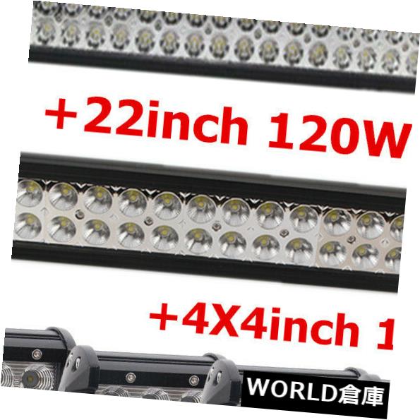 LEDライトバー 42インチLEDライトバー+ 22インチ120Wフラッドスポット+ 4X 4インチ18WドライビングラムSUVフォードTOP 42''inch LED Light Bar+22'' 120W Flood Spot+4X 4'' 18W Driving Ram SUV Ford TOP 【並行輸入品】