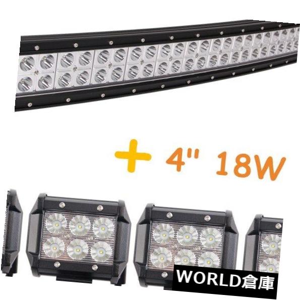 LEDライトバー 50インチ288ワットコンボランプledライトバーフォードボート4ワットut運転+ 4×4 4inc 18ワットポッド 50INCH 288W Combo Lamp LED Light Bar Ford Boat 4WD UTE Driving+4x4 4inc 18W Pods 【並行輸入品】