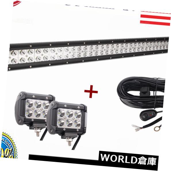 LEDライトバー 配線キット付き42インチ240WクリーLEDライトバー+ 4 \