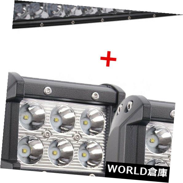 LEDライトバー 18WコンボキューブオフロードフォードATVが付いている曲げられた37inch 180W LEDの単一の列のライトバー Curved 37inch 180W LED Single Row Light Bar With 18W Combo Cube Offroad Ford ATV 【並行輸入品】 43,098円