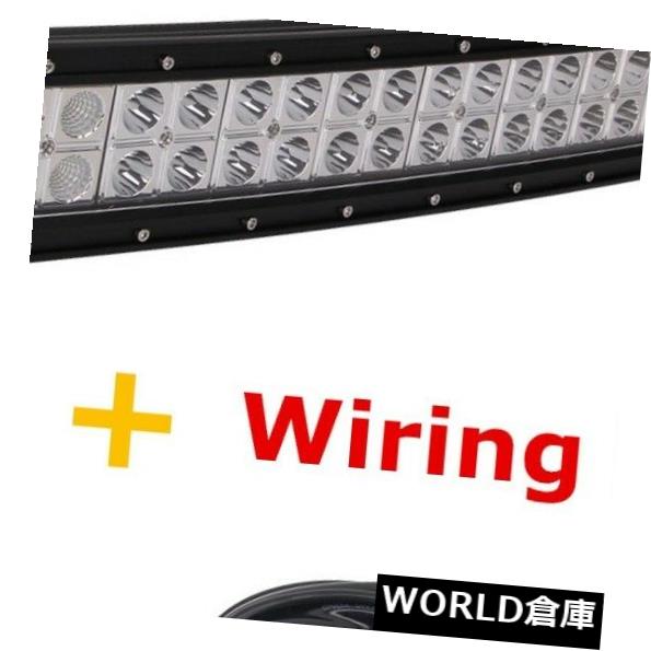 LEDライトバー 湾曲した52インチ300W LEDライトバーコンボオフロードトラックフォードランプ+配線キット50/53 Curved 52inch 300W LED Light Bar Combo Offroad Truck Ford Lamp+Wiring Kit 50/53 【並行輸入品】