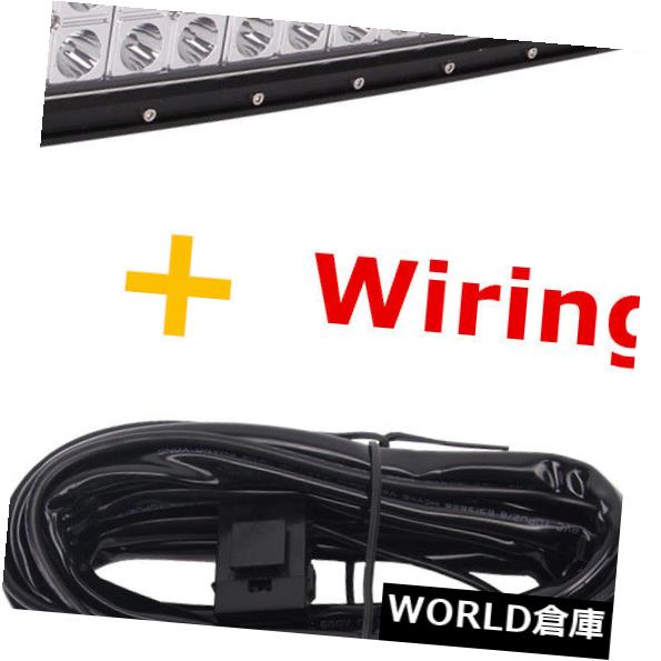 LEDライトバー カーブした50インチ288W LEDオフロードライトバーコンボドライビングSUV ATVフォード+配線kit48 / 52 Curved 50\