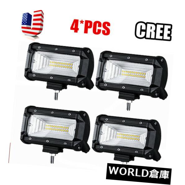 LEDライトバー 4本5 ''クリーLED作業ライトバーフラッドビームオフロードボートトラック9-32V 4pcs 5'' CREE LED Work Driving Light Bar Flood Beam Offroad Boat Truck 9-32V 【並行輸入品】