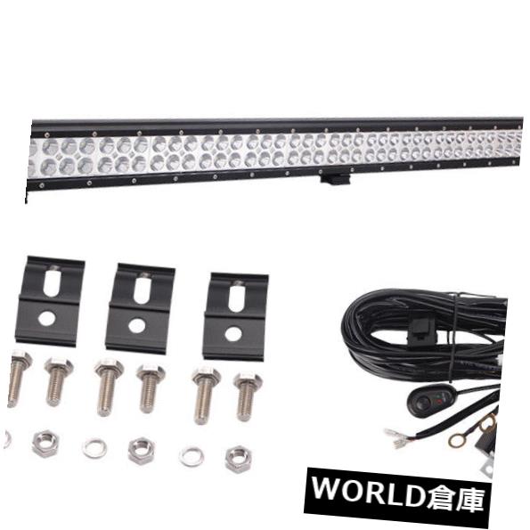LEDライトバー 44インチ288 WクリーLEDライトバースポット洪水コンボオフロードボート4 X 4 +配線ハーネス 44inch 288W CREE LED Light Bar Spot Flood Combo OffRoad Boat 4X4+Wiring Harness 【並行輸入品】
