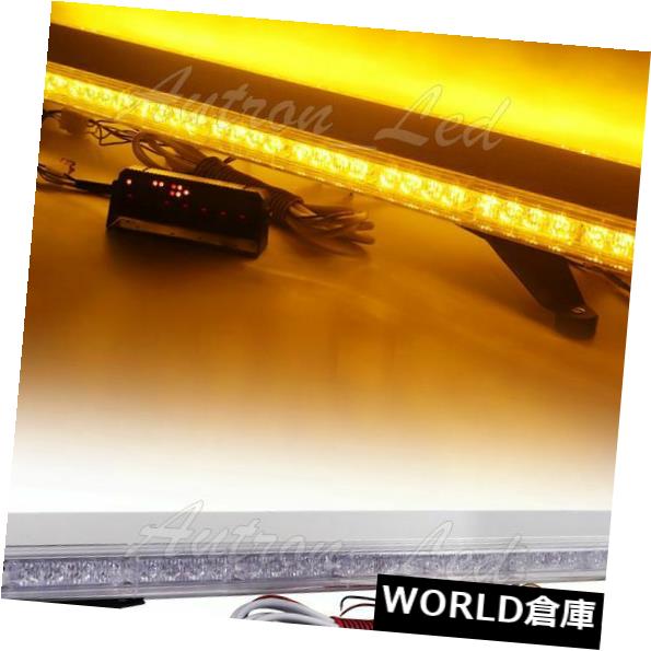 LEDライトバー 緊急の合図の信号の屋根のレッカー車のこはく色の警告LEDのストロボのライトバー47Inの 47In LED Strobe Light Bar Warning Emergency Beacon Signal Roof Tow Trucks Amber 【並行輸入品】