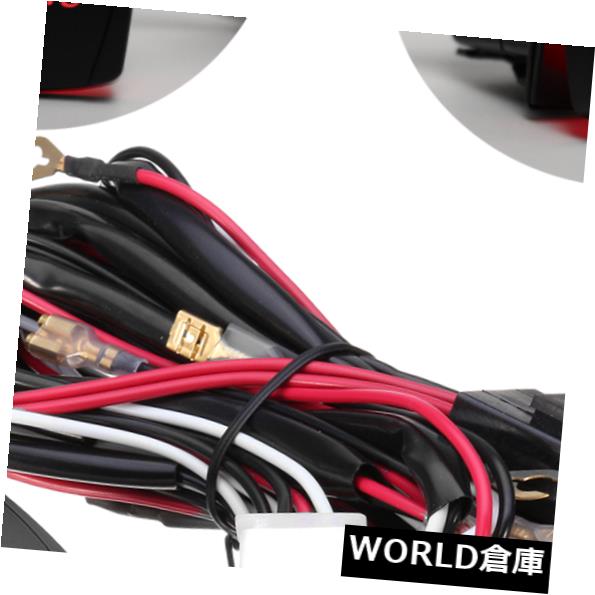 LEDライトバー 作業LEDフォグライトバー40A配線ハーネスリレーヒューズ12Vレーザーロッカースイッチキット Work LED Fog Light Bar 40A Wiring Harness Relay Fuse 12V Laser Rocker Switch Kit 【並行輸入品】