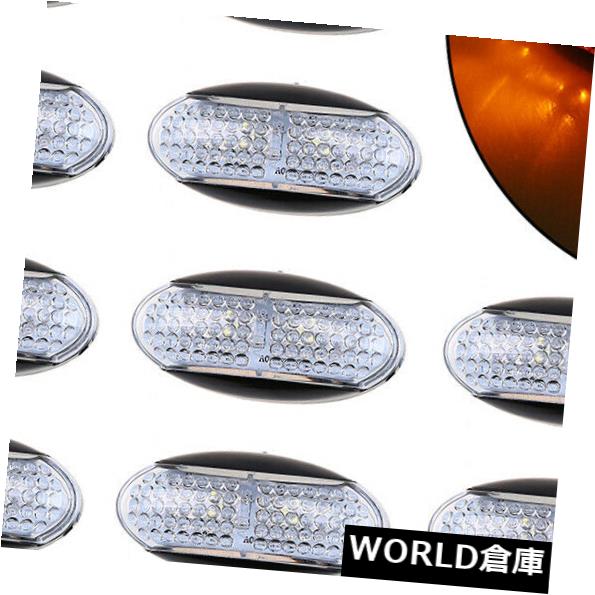 日本製 ライト ランプ Side Led 4 Amber 10x Ledの側面マーカーの表示燈ランプ 車のトラックのトレーラートラック24vのための10xこはく色4 サイドマーカー Marker 24v Lorry Trailer Truck Car For Lamp Light Indicator Www Suriagrofresh Com