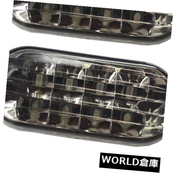 サイドマーカー 白色光サイドマーカーLEDフィットVWジェッタゴルフ99-04スモークレンズL＆amp; Rペア White Light Side Marker LED Fit For VW Jetta Golf 99-04 Smoke Lens L&R Pair 【並行輸入品】