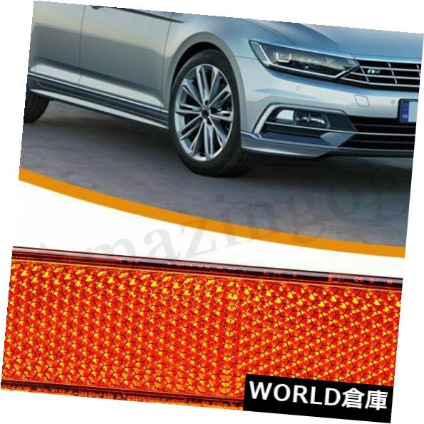サイドマーカー VW PASSAT B5.5用2xアンバーフロント/リアバンパーサイドマーカーライトランプ 2x Amber Front/Rear Bumper Side Marker Light Lamp For VW PASSAT B5.5 【並行輸入品】