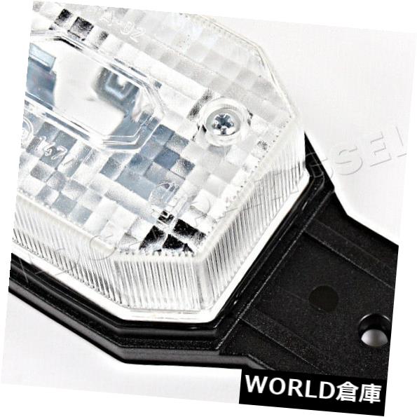 サイドマーカー ホワイトクリアランスライトサイドマーカーランプユニバーサル113x42x34 mm +保持ブラケット White Clearance Light Side Marker Lamp Universal 113x42x34 mm + holding bracket 【並行輸入品】