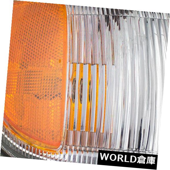 サイドマーカー 96-99パスファインダー用乗客フロントサイドパークシグナルマーカーライトクロームトリム Passengers Front Side Park Signal Marker Light Chrome Trim for 96-99 Pathfinder 【並行輸入品】