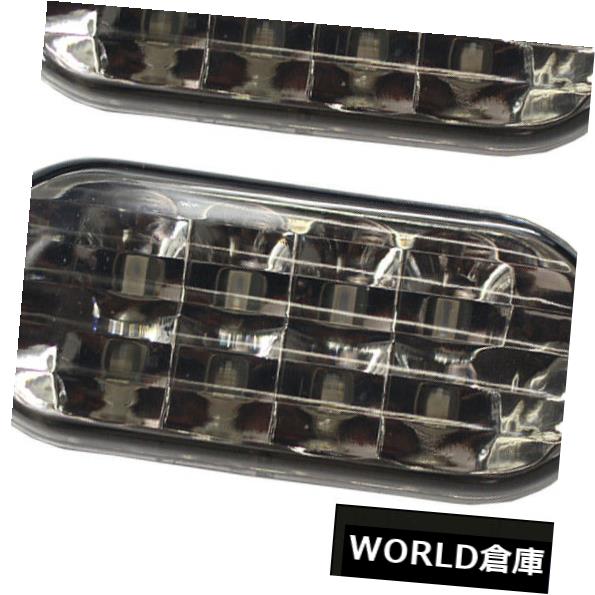 サイドマーカー VWジェッタゴルフブルーライトスモークレンズセダンのためのセットサイドマーカーランプLEDフィット Set Side Marker Lamp LED Fit For VW Jetta Golf Blue Light Smoke Lens Sedan 【並行輸入品】