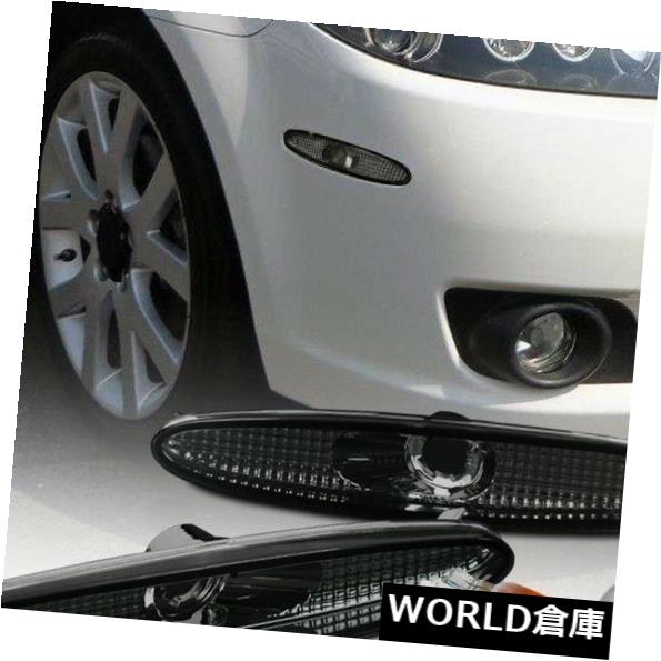 サイドマーカー 2003-2008マツダ6サイドマーカーターンシグナルライトスモーク+ T10クロームアンバーバルブ 2003-2008 Mazda 6 Side Marker Turn Signal Lights Smoke+T10 Chrome Amber Bulbs 【並行輸入品】
