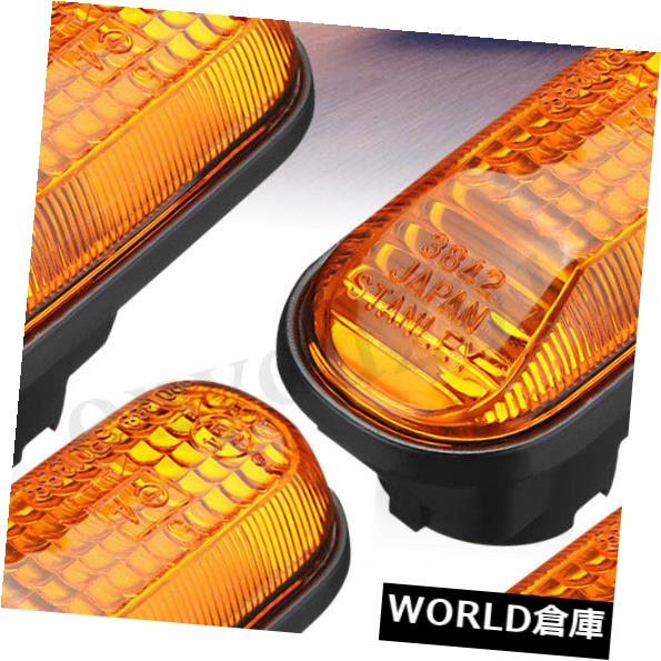 サイドマーカー ホンダS2000 2000-2009ターンシグナルランプ用4XクリアCRサイドマーカーフェンダーライト 4X Clear CR Side Marker Fender Light For Honda S2000 2000-2009 Turn Signal Lamp 【並行輸入品】