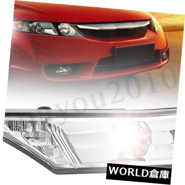 サイドマーカー ホンダシビル10TH 2016-2018クリアサイドマーカーターンランプ用電球 For Honda Civil 10TH 2016-2018 Clear Side Marker Turn Lamp Lights With Bulbs 【並行輸入品】