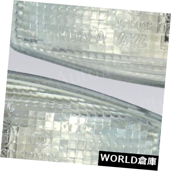サイドマーカー 03-08ティブロン/クーペ用サイドリピーターターンシグナルマーカーライトランプセット Side Repeater Turn Signal Marker Light Lamp Set for 03-08 Tiburon/Coupe 【並行輸入品】