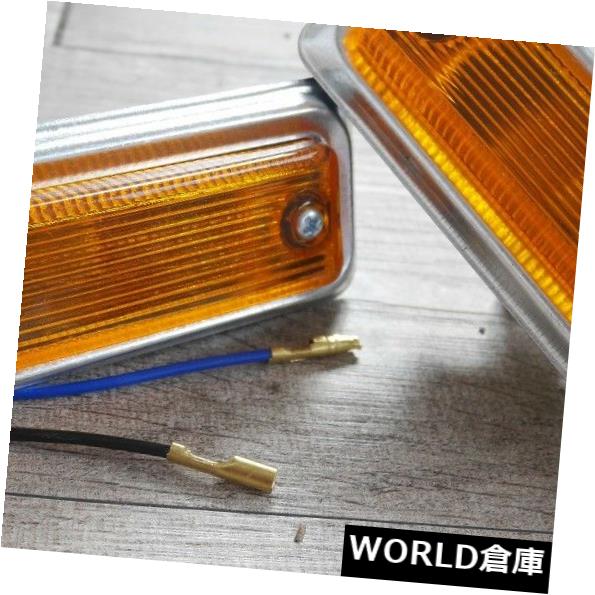 サイドマーカー 日産B110 B120 SUNNY DATSUN 1200 1971-84用クロームトリムサイドマーカーランプ CHROME TRIM SIDE MARKER LAMP for NISSAN B110 B120 SUNNY DATSUN 1200 1971-84 【並行輸入品】