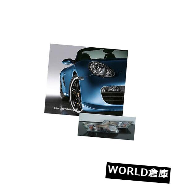 サイドマーカー ポルシェ987ボクスターケイマンクリアサイドマーカーライト05-08 Porsche 987 Boxster Cayman Clear Side Marker Lights 05-08 【並行輸入品】