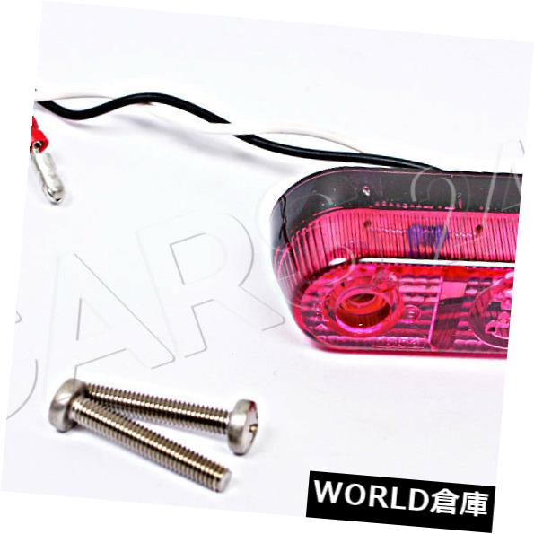 サイドマーカー LEDレッドクリアランスライトサイドマーカーランプユニバーサル75x25 mm OEM  LED Red Clearance Light Side Marker Lamp Universal 75x25 mm OEM