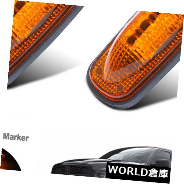 サイドマーカー 2003-2009 DODGE RAM 3500 12V用2 xアンバー3 LEDサイドフェンダーマーカーライト 2 x Amber 3 LED Side Fender Marker Light for 2003-2009 DODGE RAM 3500 12V 【並行輸入品】