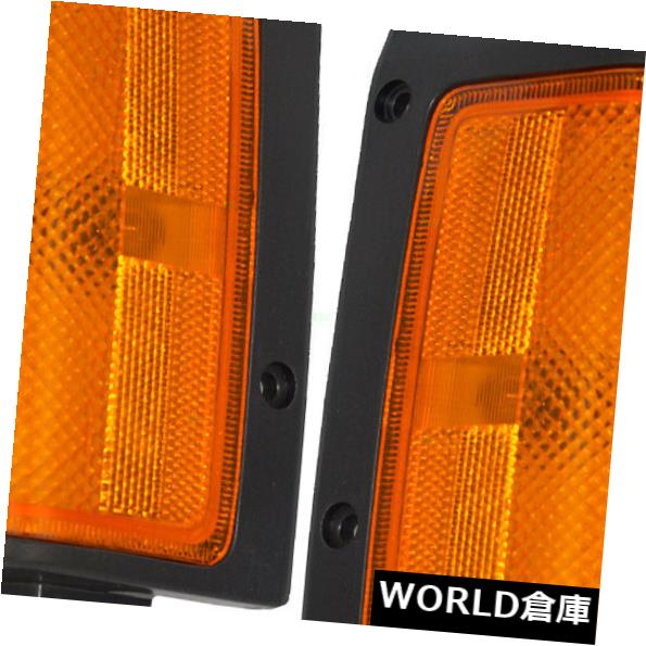 サイドマーカー 86-87日産ピックアップトラック用の新しいペアセットフロントパークシグナルサイドマーカーライト New Pair Set Front Park Signal Side Marker Light for 86-87 Nissan Pickup Truck 【並行輸入品】