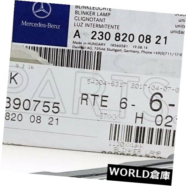 サイドマーカー 本物のメルセデスA209 C209の乗客の右のドアミラーの側面のマーカーライトのため For Mercedes A209 C209 Passenger Right Door Mirror Side Marker Light Genuine 【並行輸入品】