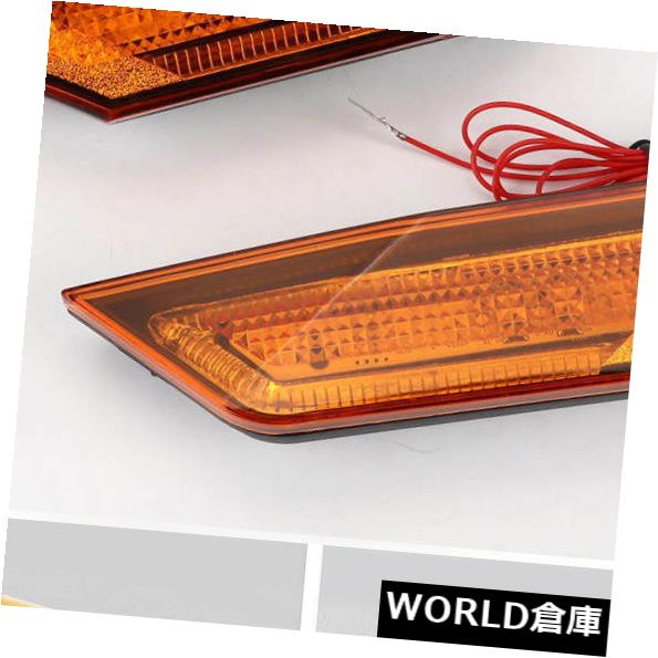サイドマーカー ホンダシビック2016-18のためのペア黄色いレンズJDMバージョンフルLEDサイドマーカーライト Pair Yellow Lens JDM Version Full LED Side Marker Light For Honda Civic 2016-18 【並行輸入品】 29,029円