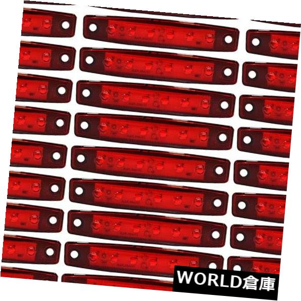 サイドマーカー 30×6 SMD LED 24Vボルト赤サイドマーカーインジケータライトトラックトレーラートラックA11r 30x 6 SMD LED 24V VOLT RED SIDE MARKER INDICATOR LIGHTS TRUCK TRAILER LORRY A11r 【並行輸入品】