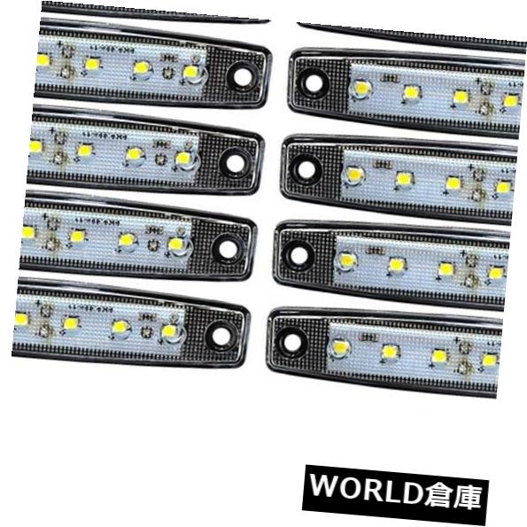 サイドマーカー 10 x 6 SMD LED 12VホワイトサイドマーカーインジケーターライトキャンピングカートレーラーA11w 10 X 6 SMD LED 12V VOLT WHITE SIDE MARKER INDICATOR LIGHTS CAMPER TRAILER A11w 【並行輸入品】