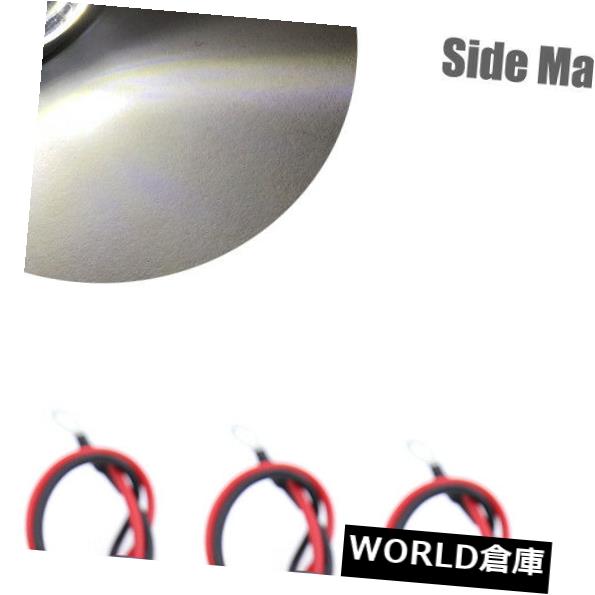サイドマーカー 4X 1LED 12Vトラックトレーラースーパーブライトサイドマーカーライトラバーグロメットホワイト 4X 1LED 12V Truck Trailer Super bright Side Marker Light Rubber Grommet White 【並行輸入品】