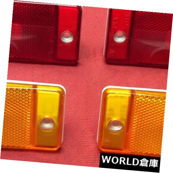 サイドマーカー 新しい1970-1977ブロンコサイドマーカーライトレンズが赤とアンバーに設定されています。 ライト NEW 1970-1977 EARLY FORD BRONCO SIDE MARKER LIGHT LENS SET RED AND AMBER. LIGHTS 【並行輸入品】