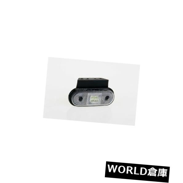 サイドマーカー ワイヤー+コネクター2x0 75mm が付いているLEDの白い側面のマーカーランプ普遍的な120x67 mm LED White Side Marker Lamp Universal 120x67 mm with Wire + connector 2x0 75mm? 【並行輸入品】