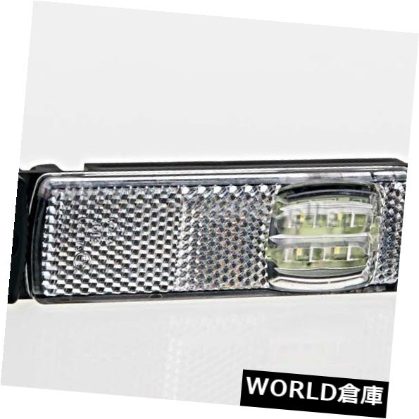 サイドマーカー ワイヤーとのLEDの白い整理ライト側面のマーカーランプ普遍的な130x32x14.5 mm LED White Clearance Light Side Marker Lamp Universal 130x32x14.5 mm with Wire 【並行輸入品】